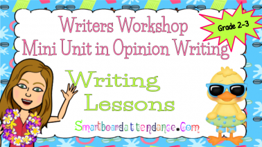 Writer's Workshop Mini Opinion Writing Unit, Grades 2-3